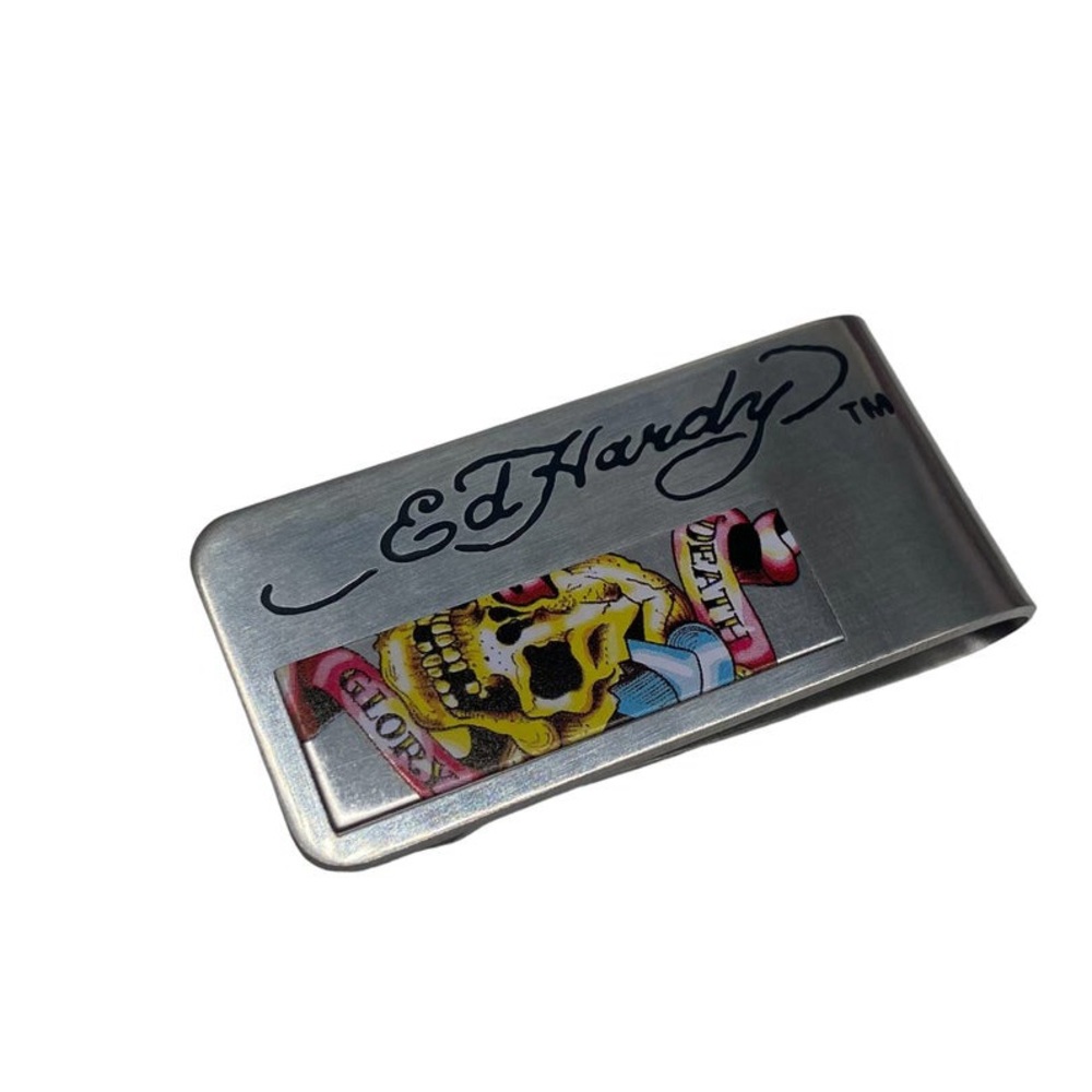 Ed Hardy death glory money clip